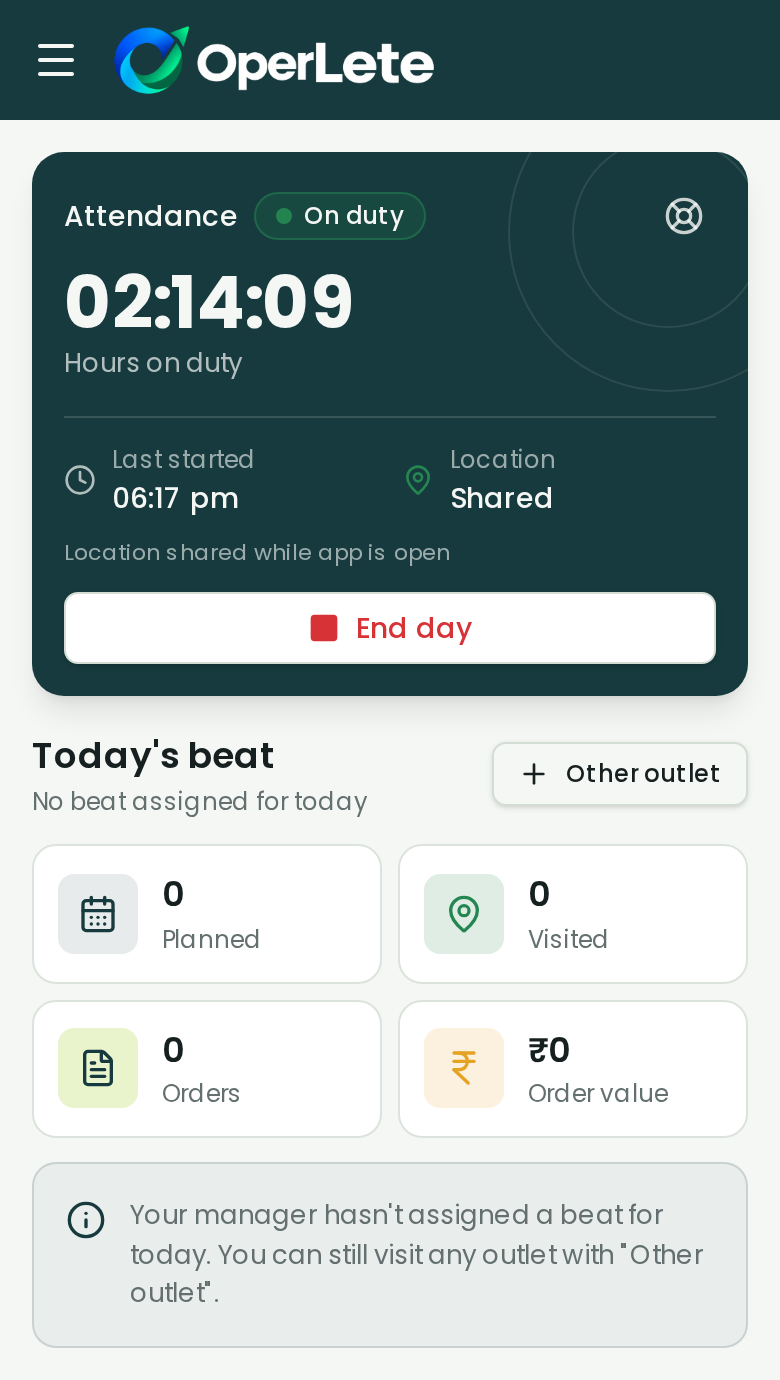 OperLete field representative mobile app
